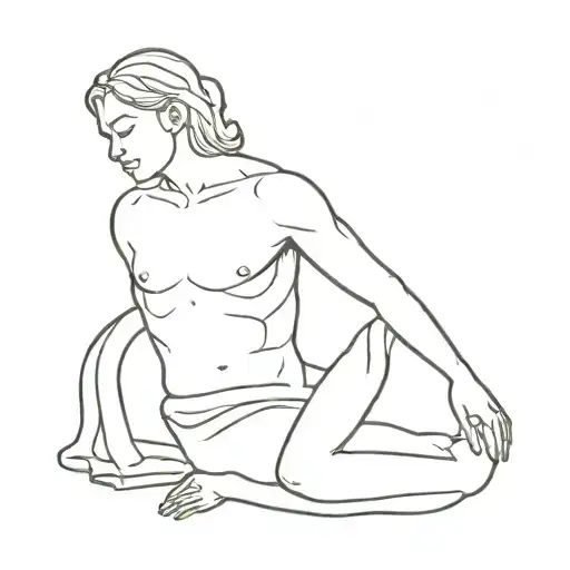 throughout heaven and earth I alone am the honoured one tattoo design idea