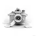camera tattoo design idea