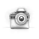 camera tattoo design idea