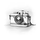 camera tattoo design idea