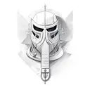 crusader tattoo design idea