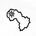 map spain-romania tattoo design idea