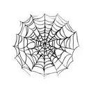 spiderweb with ironman's arc reactor tattoo design idea