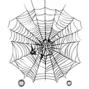 spiderweb with ironman's arc reactor tattoo design idea