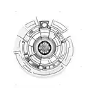 arc reactor tattoo design idea