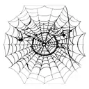 arc reactor and spiderweb tattoo design idea