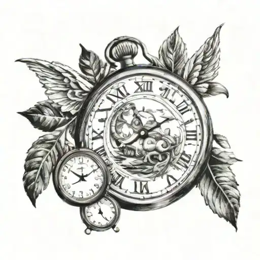 God's timing is perfect tattoo design idea