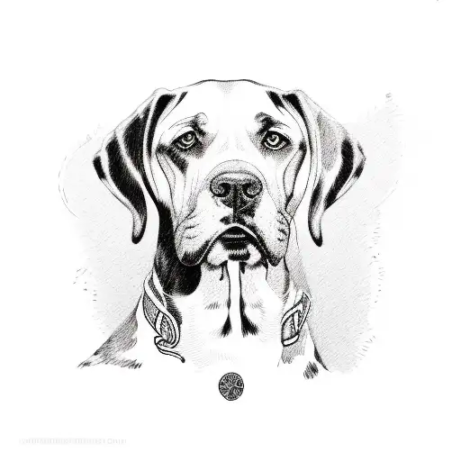english pointer dog tattoo design idea