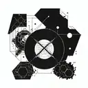 Incorporate elements from Destiny 2 Vow of Disciple and the Rhulk into a futuristic space-themed tattoo design tattoo design idea
