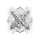 Viking protection rune  tattoo design idea