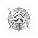 Viking protection rune  tattoo design idea