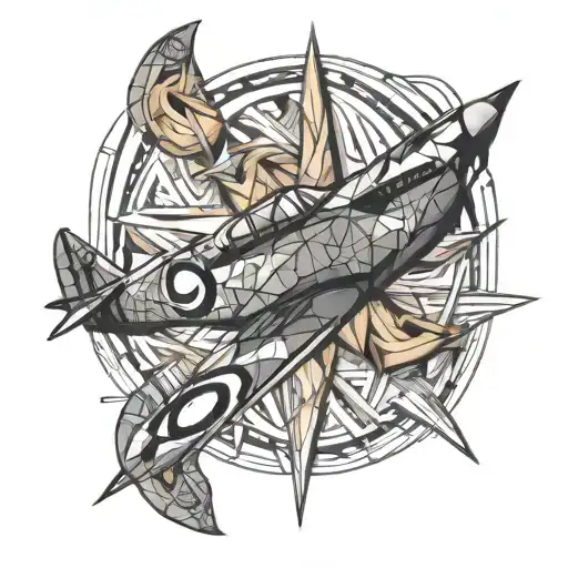 spitfire scetch top down tattoo design idea
