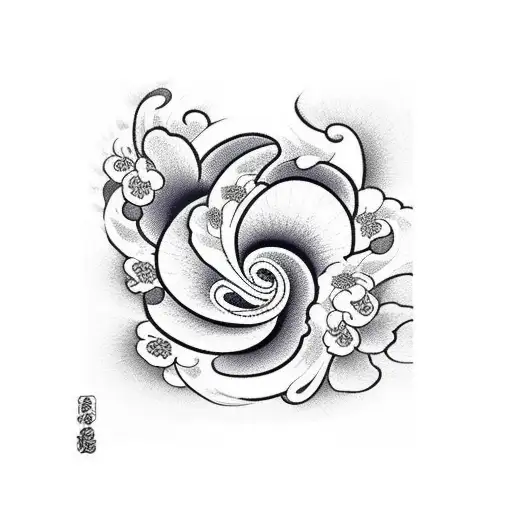 Buy Wave Flower Geometric Temporary Tattoos Wave Tattoo Small Temporary  Tattoo Nature Tattoo Bohemian Tattoo Minimalist Tattoo Online in India -  Etsy