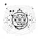 Astronomy tattoo design idea