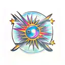 black hole tattoo design idea