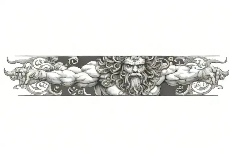 ugra narasimha tattoo design idea