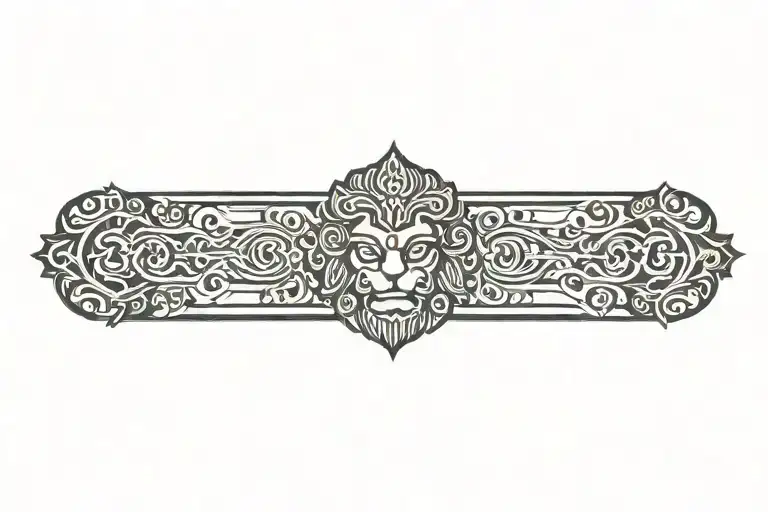 ugra narasimha tattoo design idea