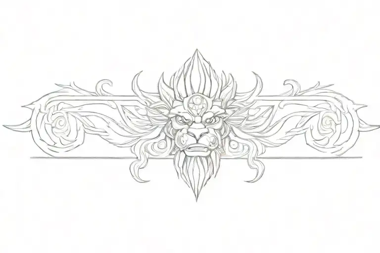 ugra narasimha tattoo design idea