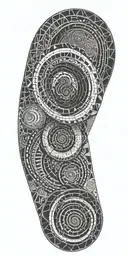 fibonacci spiral tattoo design idea