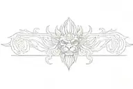ugra narasimha tattoo design idea