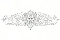 ugra narasimha tattoo design idea