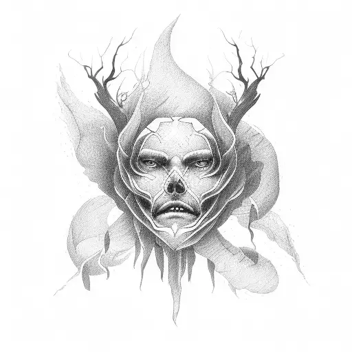 thunderstorm tattoo design idea