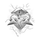 thunderstorm tattoo design idea