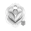 3 hearts tattoo design idea