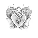 3 hearts tattoo design idea
