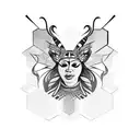 beyonce queen bee  tattoo design idea
