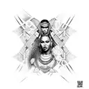 beyonce with bee hive  tattoo design idea