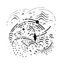 rain, river, patience  tattoo design idea