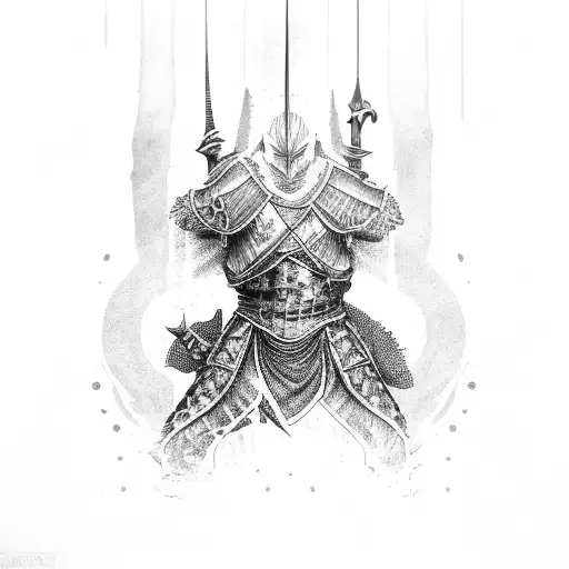 dark souls game tattoo design idea