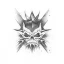 good vs evil tattoo design idea