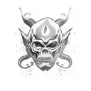 good vs evil tattoo design idea