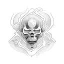 good vs evil tattoo design idea