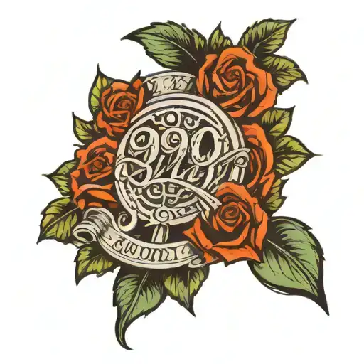 999 underlined by bible verse "Romans 12:21" tattoo design idea