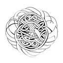 A minimalist design of two intertwined snakes representing the zodiac signs Scorpio and Gemini, symbolizing the bond bet tattoo design idea