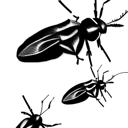 box elder bug tattoo design idea
