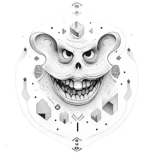 laugh now cry later tattoo design idea