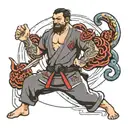 Jiu jitsu tattoo design idea