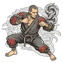 Jiu jitsu tattoo design idea