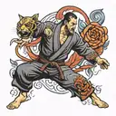 Jiu jitsu tattoo design idea