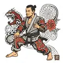 Jiu jitsu tattoo design idea