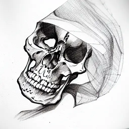 skeleton tattoo design idea