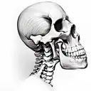 skeleton body tattoo design idea