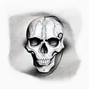 skeleton body tattoo design idea