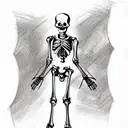 skeleton tattoo design idea