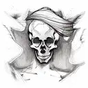 skeleton tattoo design idea