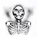 skeleton tattoo design idea